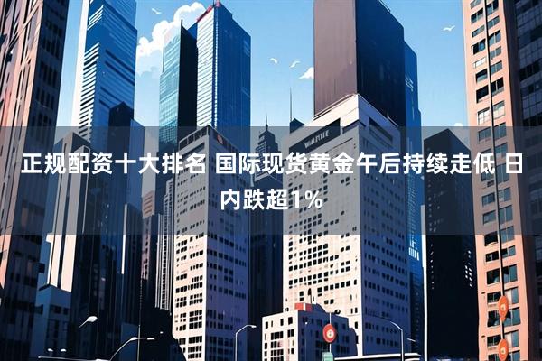 正规配资十大排名 国际现货黄金午后持续走低 日内跌超1%